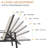 Set of 2 Outdoor Aluminum Chaise Lounges with 3D Double-Layer Textilene and Adjustable Backrests