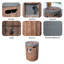 Kadra Cylinder Cast Iron Propane Smokeless Outdoor Fireplace