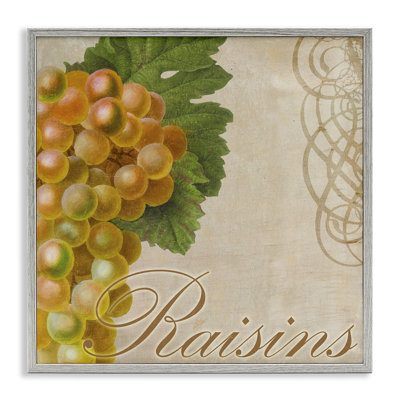 Vintage French Grapes Framed Giclee Art by Sasha