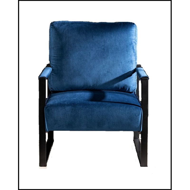 Chaise d'appoint classique Mid Century, Bleu