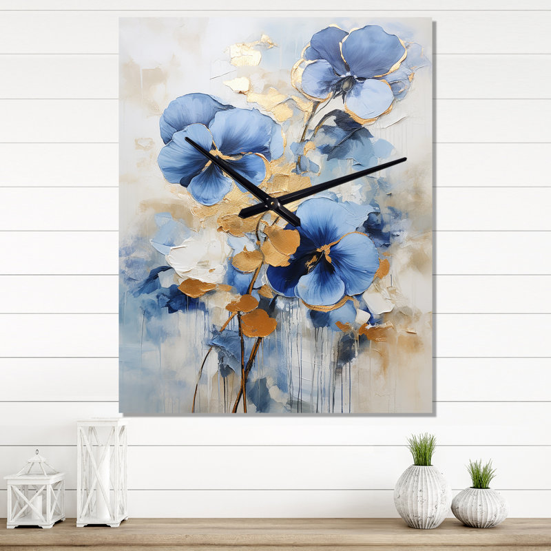 Horloge murale Azazel - Pansies, Petit