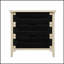 Buffet 3 tiroirs avec tablettes réglables, armoire de rangement avec tiroirs décorés de corde tissée à la main pour le vestibule de la cuisine du salon
