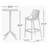 Asherton 23.6" W 2-Person Square Bar Height Dining Set with Foldable Table-904886027