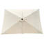 Parasol brun clair de 9 pi x 6 pi pour arrière-cour - Auvent, rouille, eau de patio de 9 pi Easy Tilt et nervures carrées, manivelle-970057654