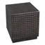 Table d'appoint d'extérieur, cube de table de bout de patio, table basse cannelée MGO pour l'extérieur, jardin, cour, table d'appoint au bord de la piscine, cuivre antique