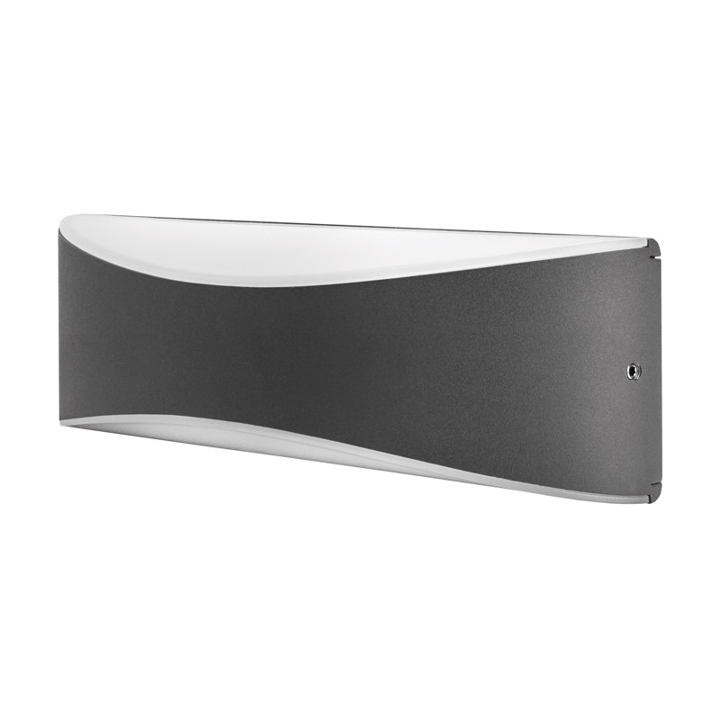 Elsbernd Anthracite 7.2cm H Integrated LED Outdoor Flush Mount