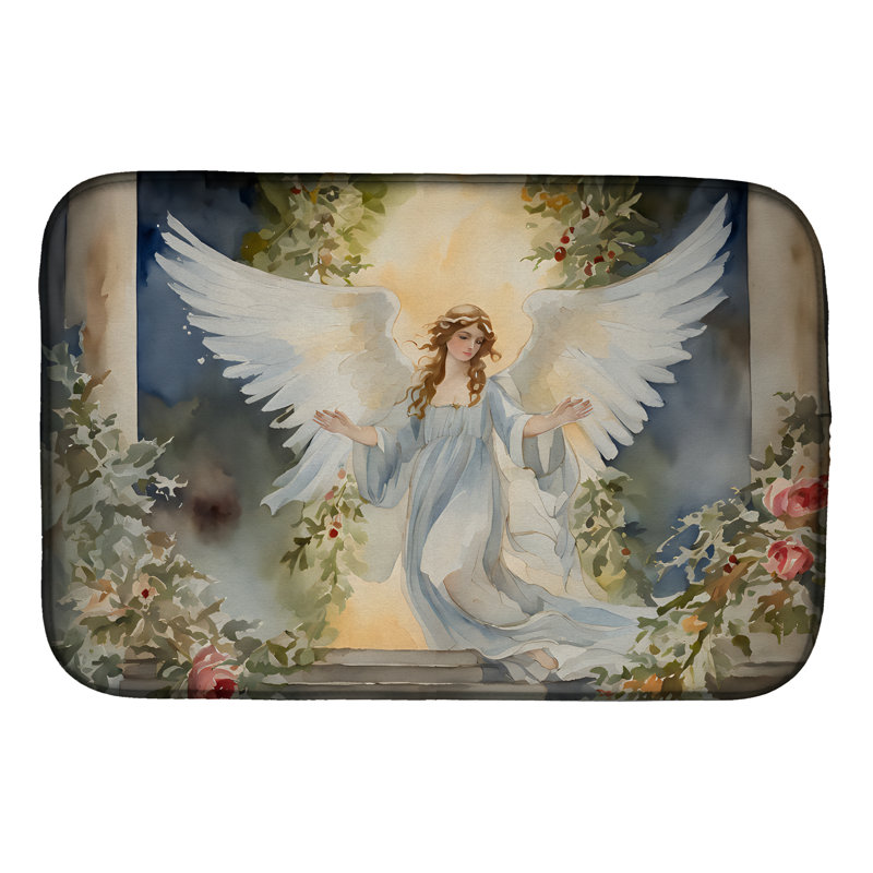 Christmas Angel Dish Drying Mat
