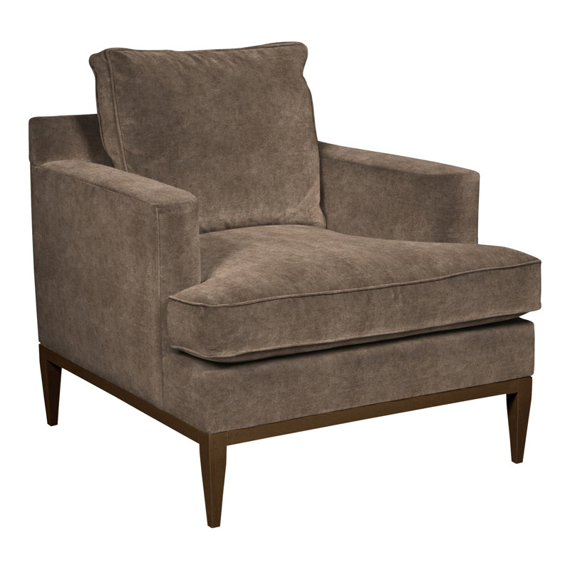 Camilla 34.5" Chair, Tuck Linen, Havana