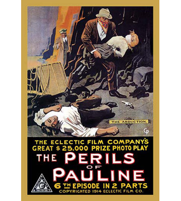 « the aléas of pauline », affiche rétro