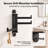 Wall-Mounted 3-Arm Swivel Towel Hook