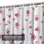 Rideau de douche à motif floral rétro avec 12 crochets Country Rose-430383137