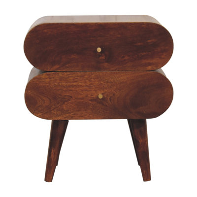 Artisan Furniture Solid Wood Bubble Chestnut Bedside