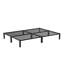 Minimal Screwless Black Bed Frame With Square Feet-1355918808