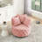 Jakora Velvet Swivel Barrel Chair-1959615757