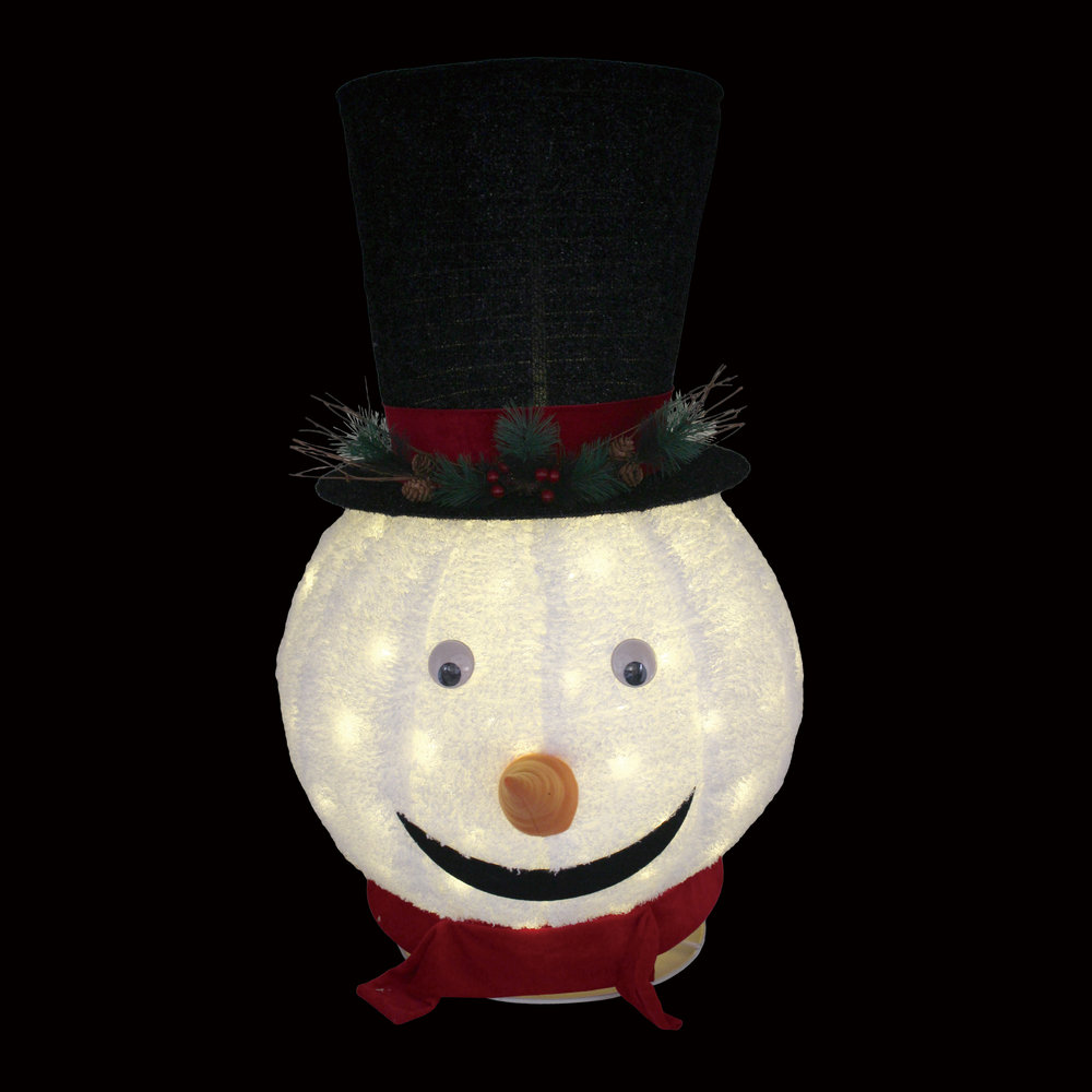 Season's Designs 3.25' Lighted Snowman Head