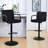 Mid-Century Modern Adjustable Height Swivel Low Back Velvet Upholstered Barstools with Metal Frame-1800338005