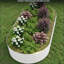 Oval Raised Garden Bed - 0.6mm Galvanized Steel Planter Box with Open-Bottom Design, Effortless Tool-Free Assembly Elevated Planter Box for Indoor/Outdoor Vegetables Weatherproof Outdoor Garden Kit-1153884088-1153884090
