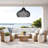Latigo Outdoor Rattan Pendant Light - 28" Black Dome 1-Light Polished Handwoven Adjustable Light Fixture For Patio, Porch & Entryway in Modern, Traditional, Boho & Coastal Style-405726482-405726563