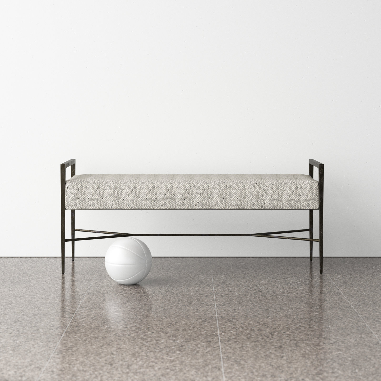 Genevieve Bench, Cream