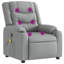  Fauteuil de massage inclinable gris clair-1941280959