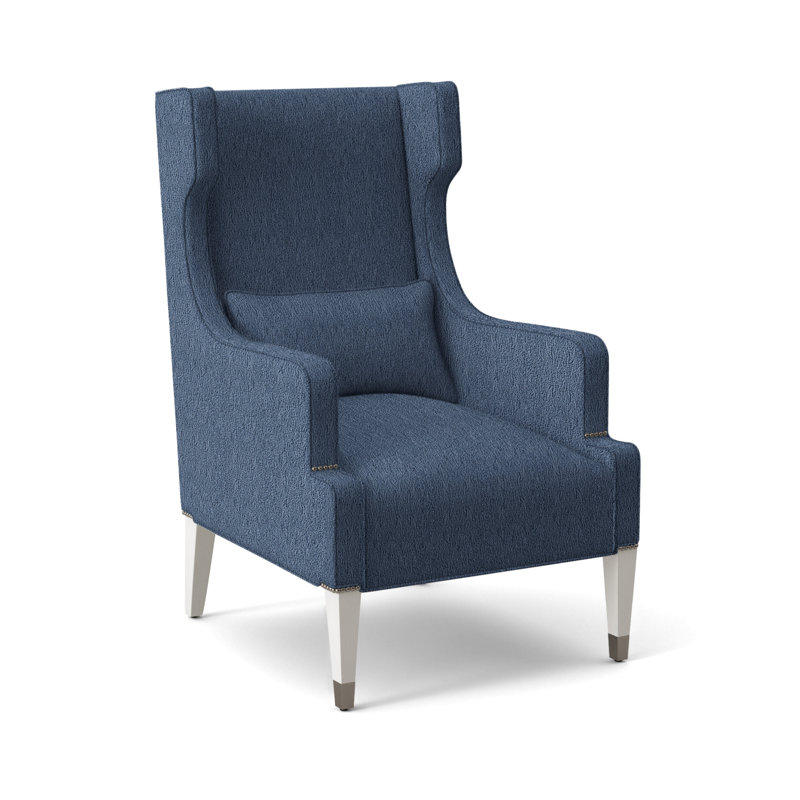 Thom Filicia Home Wingback Chair, Casa Blanca, Navada Blue