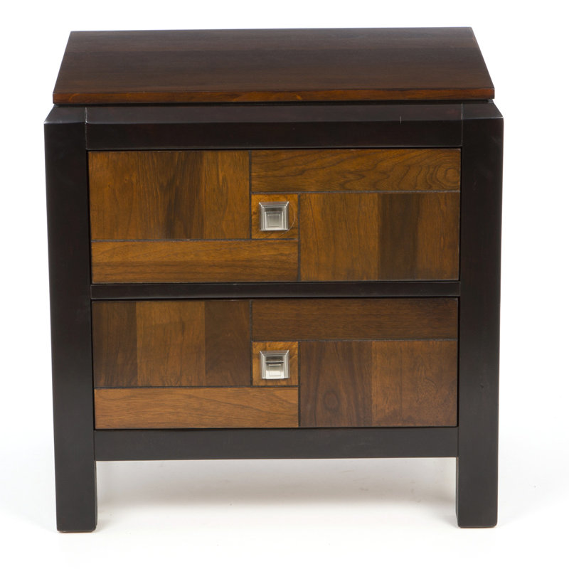 Flanning 24'' W Solid Wood Nightstand, Walnut