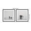 Humpback Whale 2 Piece Framed Wall Art Print Set by Laura Evans