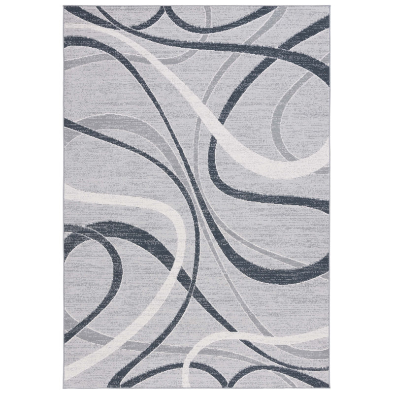 Tapis abstrait Fusako Performance, Rectangulaire 8 pi x 10 pi