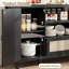 Buffet en rotin avec rangement, armoire de cuisine avec tiroir Farmhouse-18522922-31198084