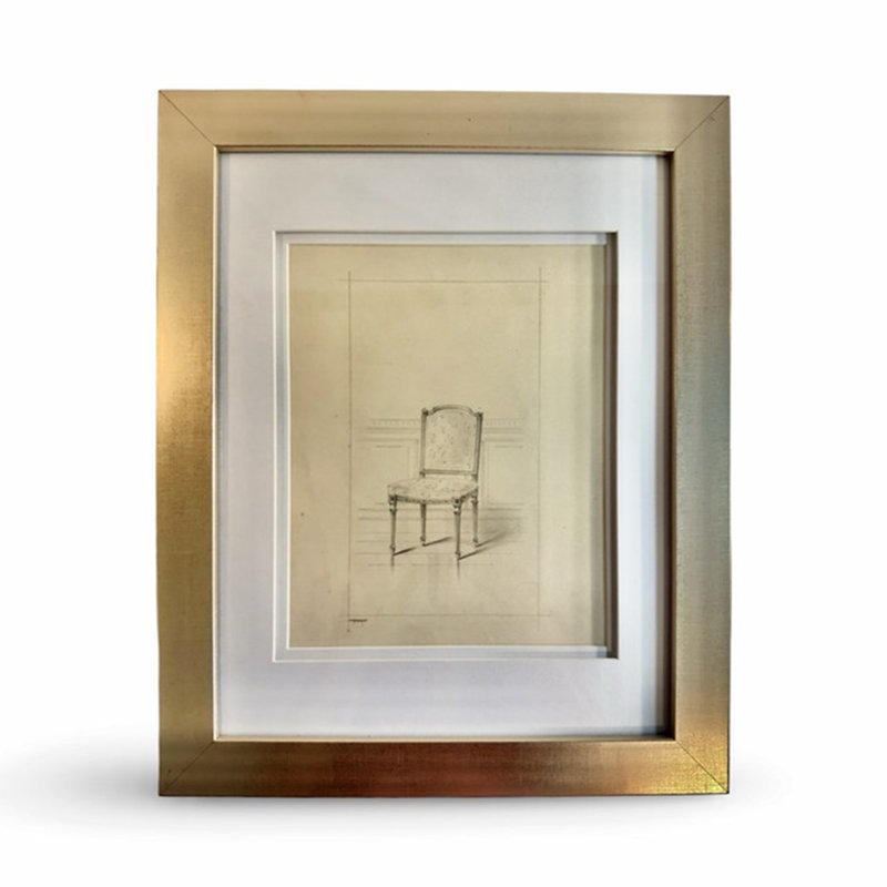 The Paris Apartment Collection Original Paris Atelier Sketch No. 834: Louis XVI Boudoir Chair