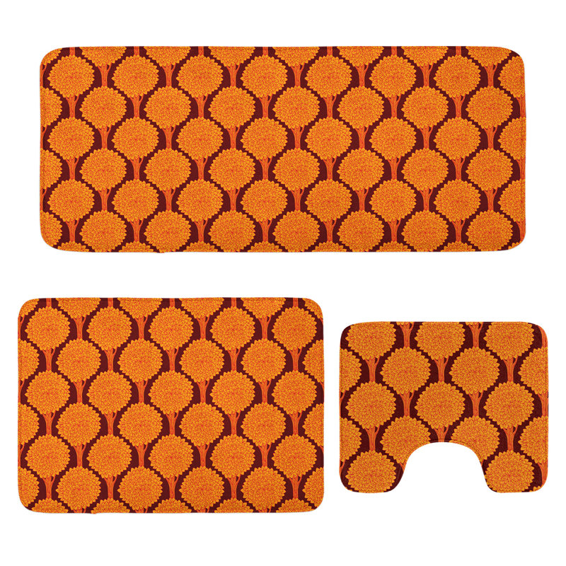  Ensemble de tapis de salle de bain Tree