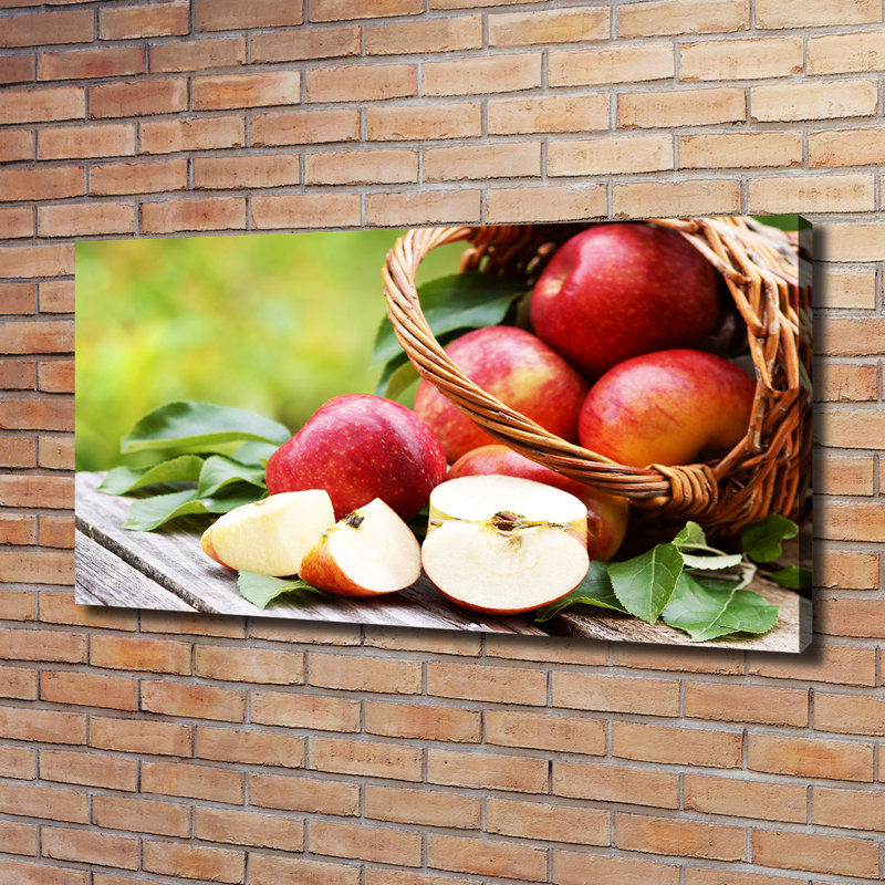 Apples In The Basket - Wrapped Canvas Print