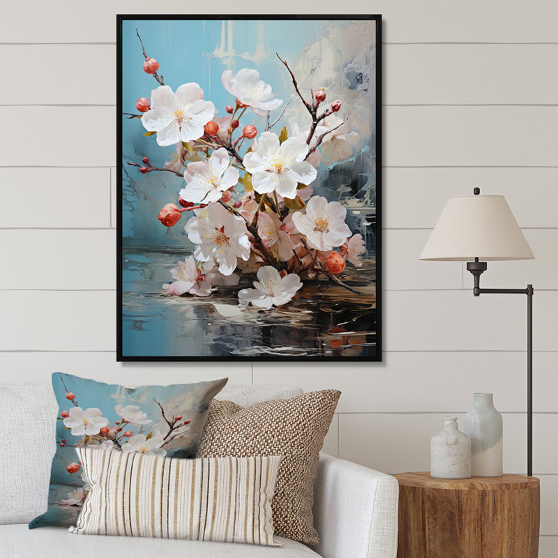 Fawke Asian Art Eastern Elegance VI, reproduction d'art sur toile, H 32 po x l 24 po x P 1 po, Cadre flottant noir