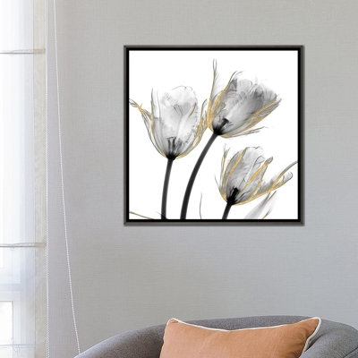" Gold Embellished Tulips II " Print