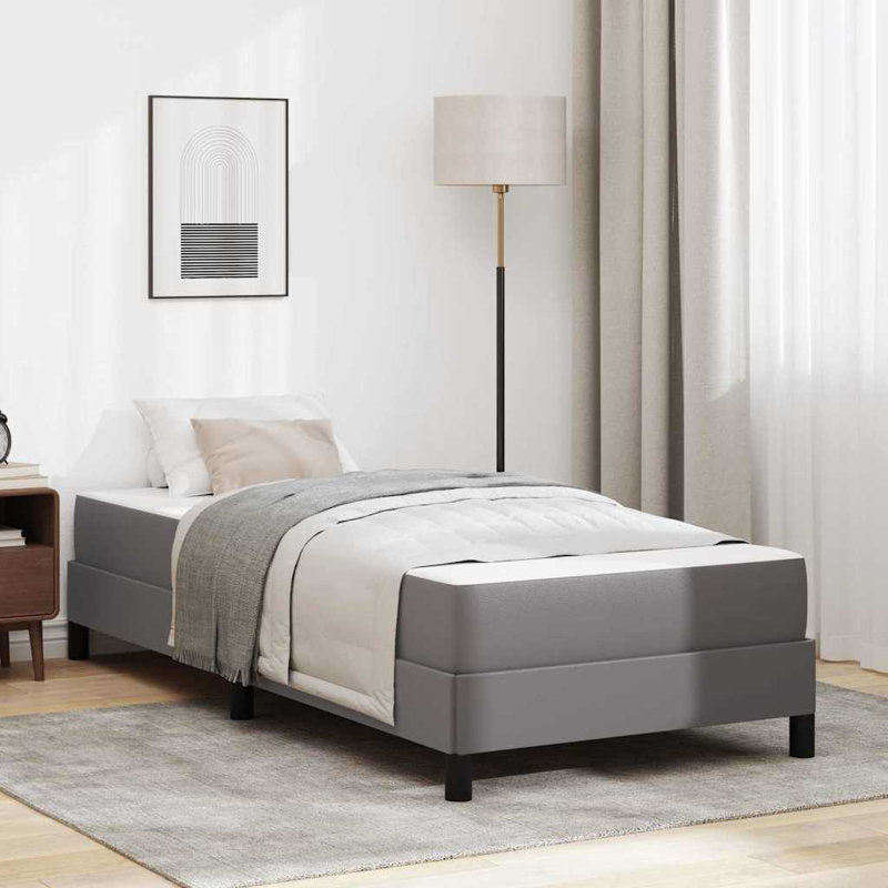 Lit en similicuir gris 31,5 "x 78,7", Gris