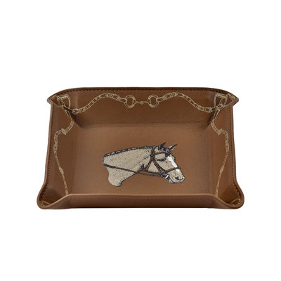 Equestrian Leather Catchall Tray