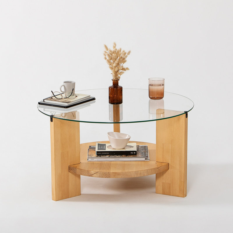 Heidi-Grace Four Leg Coffee Table, Oak