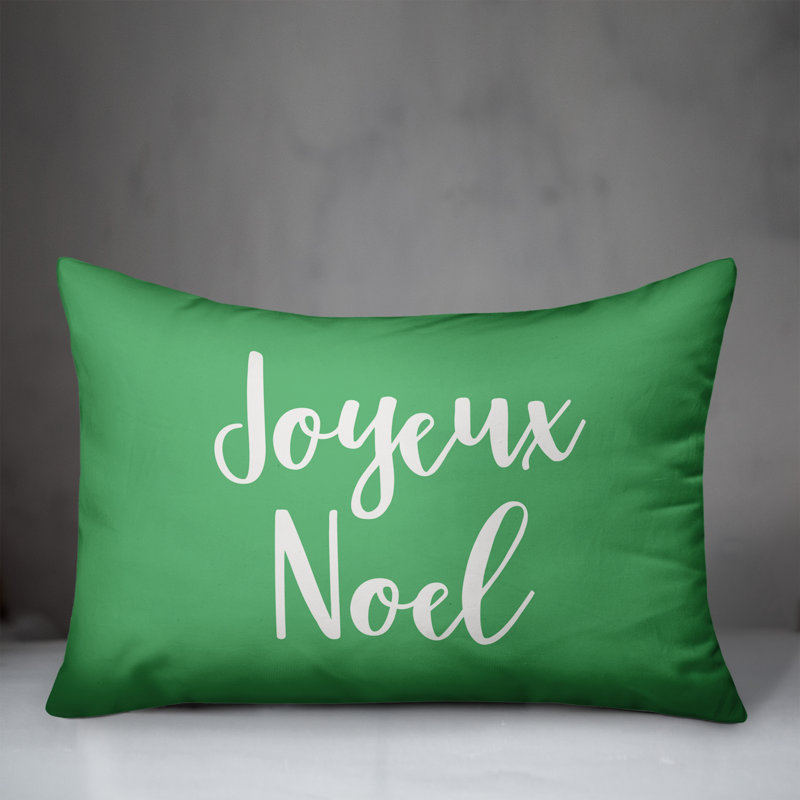  Coussin Joyeux Noel, Vert clair