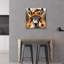  «Donkey Portrait» par Rey Klimt, art mural en verre acrylique, 24 po x 24 po