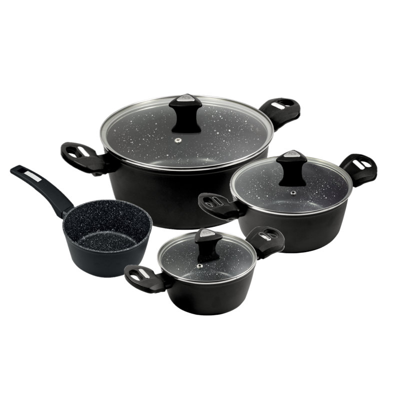 7 - Piece Non-Stick Aluminum Cookware Set