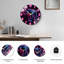 Horloge murale néon tigre 24 po