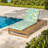 Adjustable Patio Chaise Lounges, Teak Acacia Wood, Modern Poolside