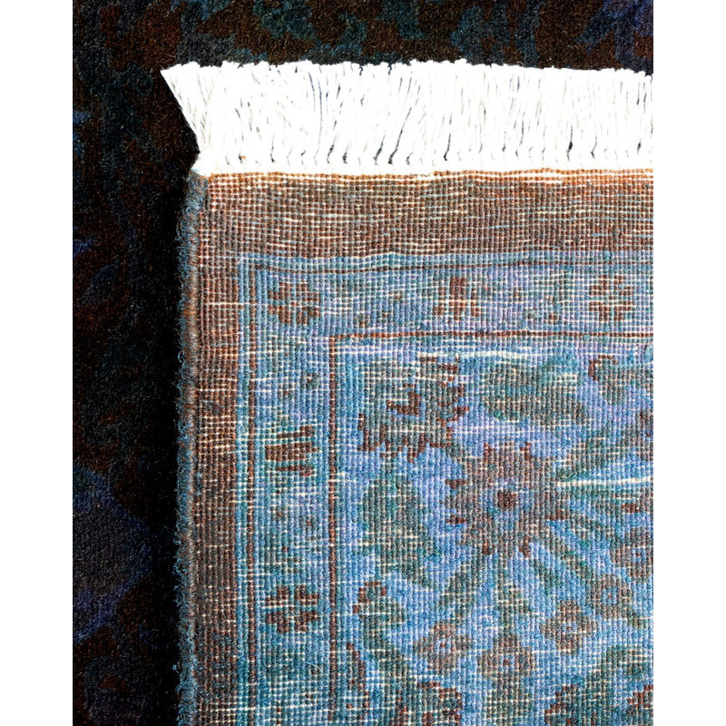 Tapis bleu noué à la main Weirsky - One-of-a-Kind Weirsky