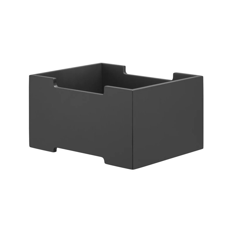 Blomus Box, Black, 14cm H x 24.8cm W x 19.5cm D