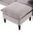 L-Shaped 78" Convertible Sofa with Storage Ottoman for Small Spaces-653085116