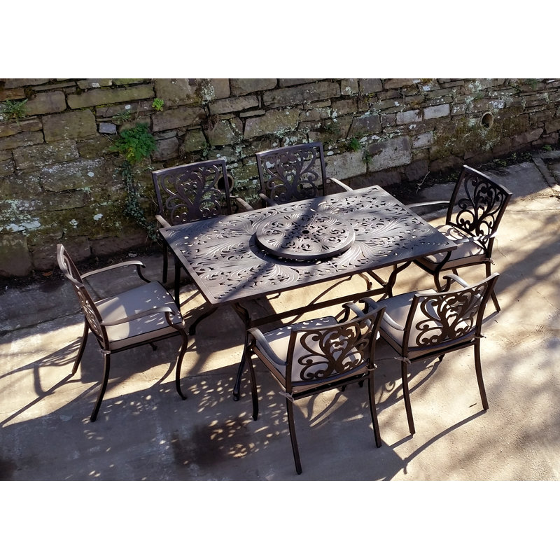 Pathard 6 Seater Dining Set with Cushions