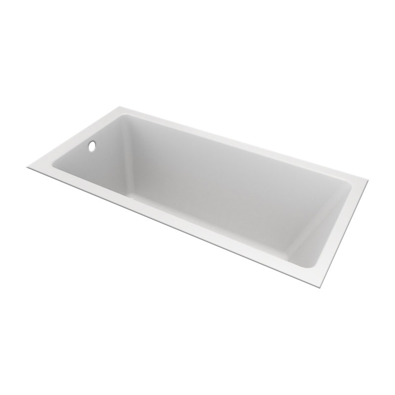 57.5'' x 30.5'' Undermount Soaking Acrylic Bathtub