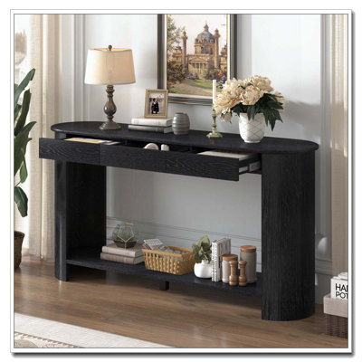 Console moderne 59,8 po avec 3 tiroirs