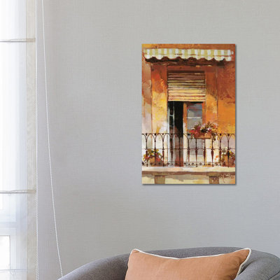Balcony II by Willem Haenraets - Wrapped Canvas Gallery-Wrapped Canvas Giclée