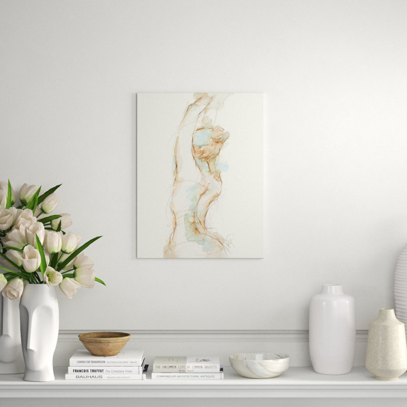 Gesture In Moment III Print by Janice Sadler, 31" H x 24" W, Glass Coat